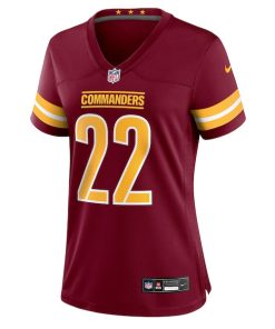 Alternative view of Jacory Croskey-Merritt Washington Commanders Nike Women's Team Game Jersey -  Burgundy