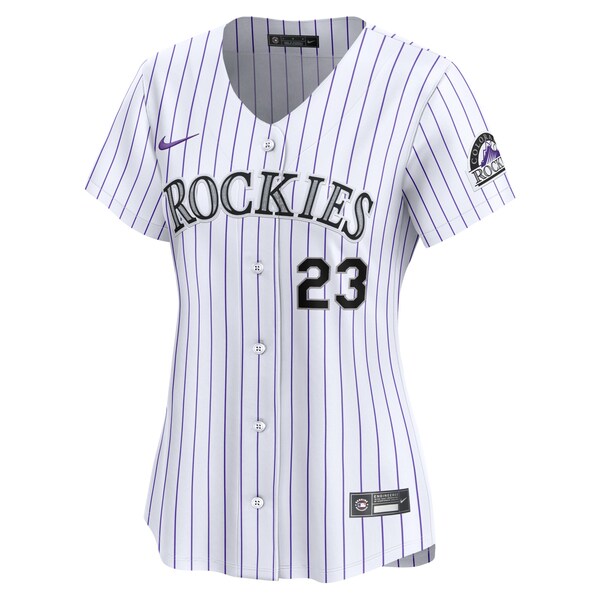 Kris Bryant Colorado Rockies Nike Women's Home Limited Player Jersey - White - Image 2
