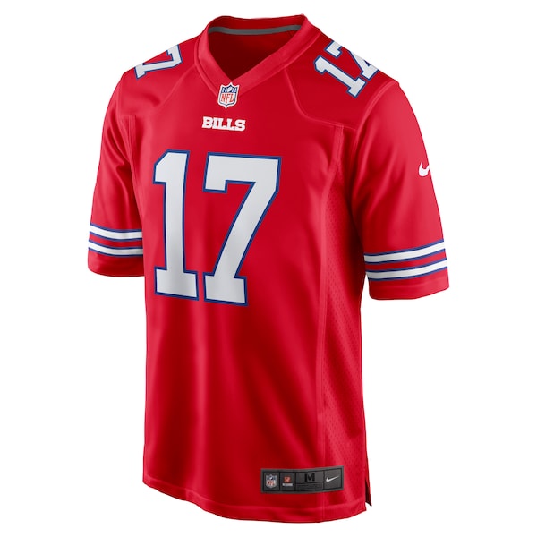 Josh Allen Buffalo Bills Nike Alternate Game Jersey - Red/Royal/White - Image 6