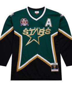 Alternative view of Mike Modano Dallas Stars Alternate Captain 1998-99 Stanley Cup Power Play Jersey - Green