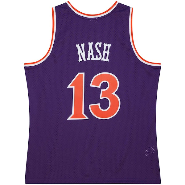 Steve Nash Phoenix Suns 2001/02 Hardwood Classics Swingman Jersey - Purple/White - Image 4