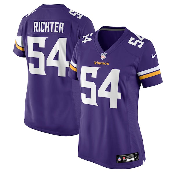 Bo Richter Minnesota Vikings Nike Women's Team Game Jersey - Purple