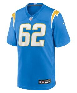 Alternative view of Sam Mustipher Los Angeles Chargers Nike Team Game Jersey -  Powder Blue