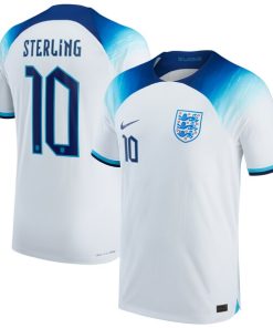 Raheem Sterling England National Team Nike 2022/23 Authentic Home Jersey - White