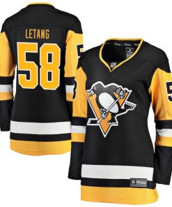 Kris Letang Pittsburgh Penguins  Women's Home Breakaway Player Jersey - Black