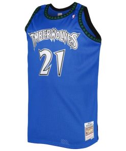 Alternative view of Kevin Garnett Minnesota Timberwolves Big & Tall Hardwood Classics 2003/04 Swingman Jersey - Blue