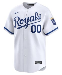 Alternative view of Kansas City Royals Nike Youth Home Limited Custom Jersey - White
