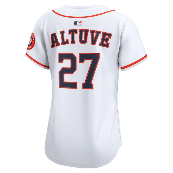 Jose Altuve Houston Astros Nike Women's Home Limited Player Jersey - White - Image 3