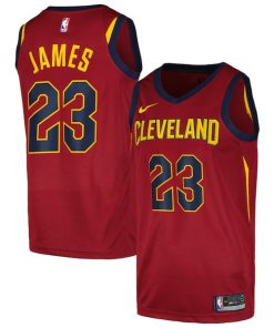 LeBron James Cleveland Cavaliers Nike Swingman Player Jersey - Icon Edition - Wine
