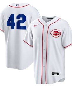 Cincinnati Reds Nike Home  2025 Jackie Robinson Day Replica Jersey - White