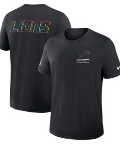Detroit Lions Nike 2025 NFL Crucial Catch Tri-Blend Dri-FIT T-Shirt - Black
