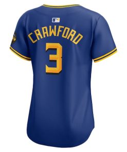 Alternative view of J.P. Crawford Seattle Mariners Nike Women's City Connect Limited Player Jersey - Royal