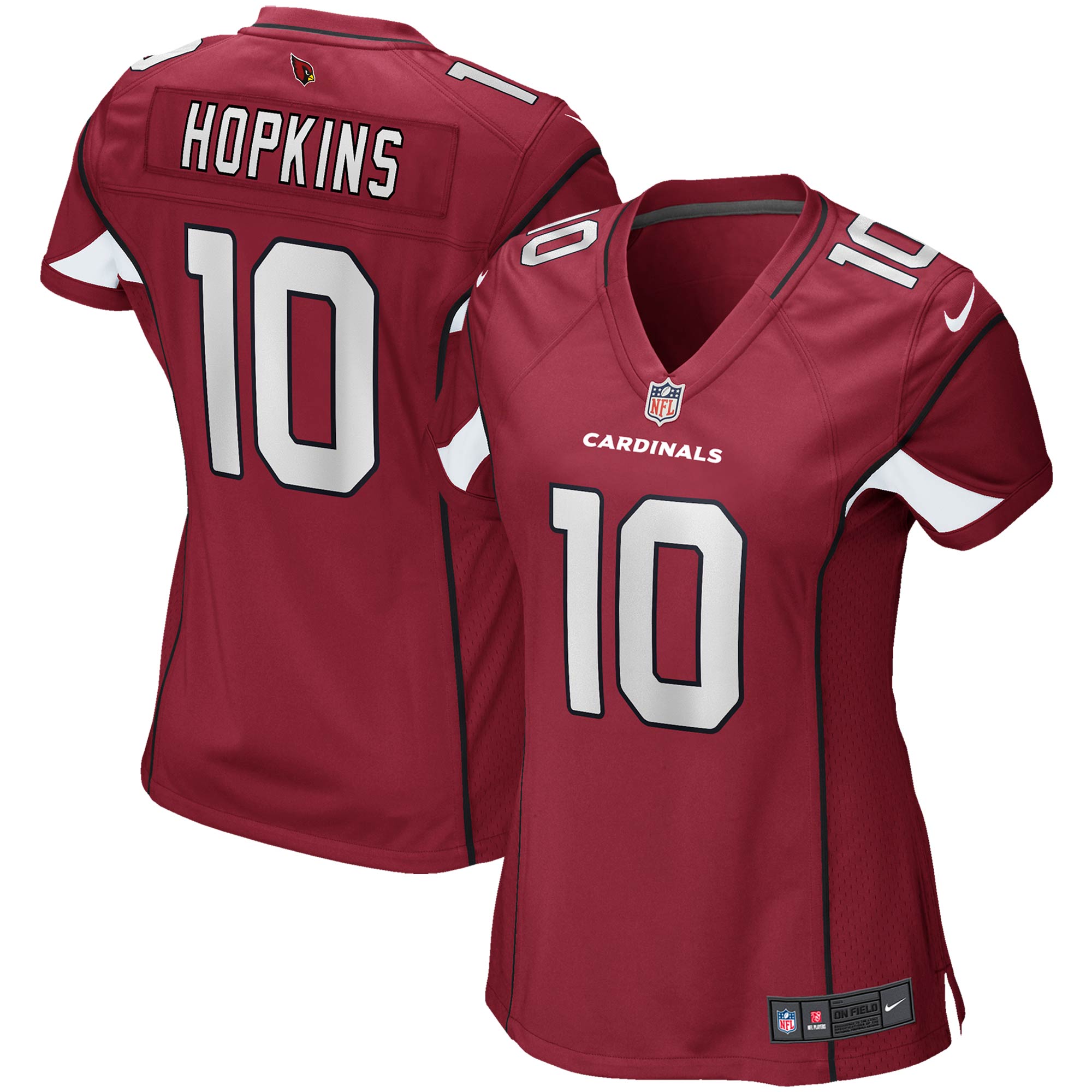 DeAndre Hopkins Arizona Cardinals Nike Women's Player Jersey - White/Black/Cardinal - Image 8