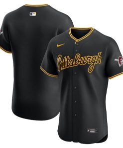 Pittsburgh Pirates Nike Alternate 2 Elite Jersey - Black