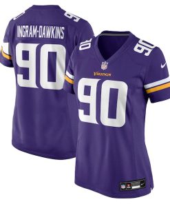 Tyrion Ingram-Dawkins Minnesota Vikings Nike Women's Team Game Jersey -  Purple