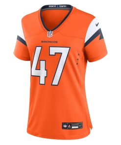 Alternative view of Karene Reid Denver Broncos Nike Women's Team Game Jersey -  Orange