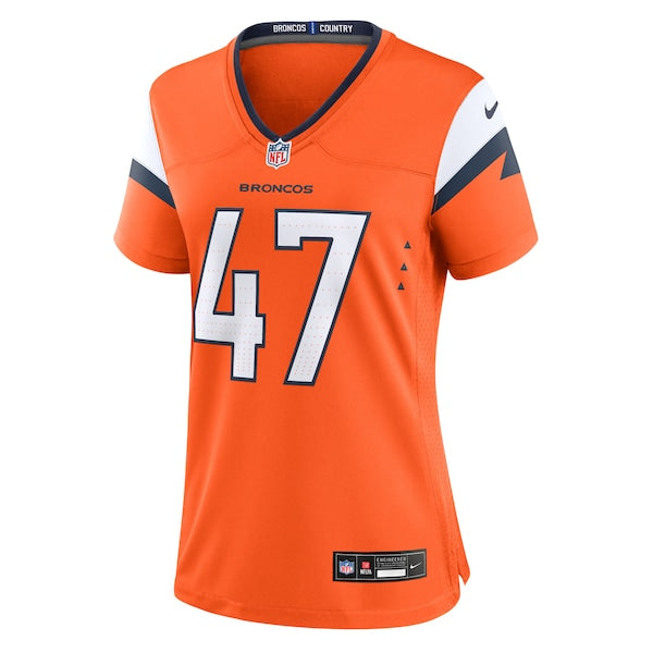 Karene Reid Denver Broncos Nike Women's Team Game Jersey - Orange - Image 2