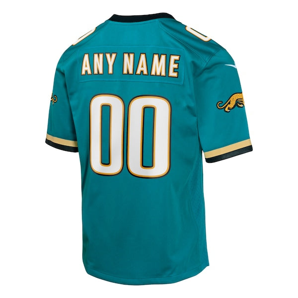 Jacksonville Jaguars Nike Youth Prowler Throwback Custom Game Jersey - Teal - Image 3