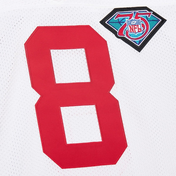 Steve Young San Francisco 49ers 1994 Authentic Throwback Retired Player Jersey - White - Image 5