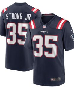 Pierre Strong Jr. New England Patriots Nike Game Player Jersey - Navy