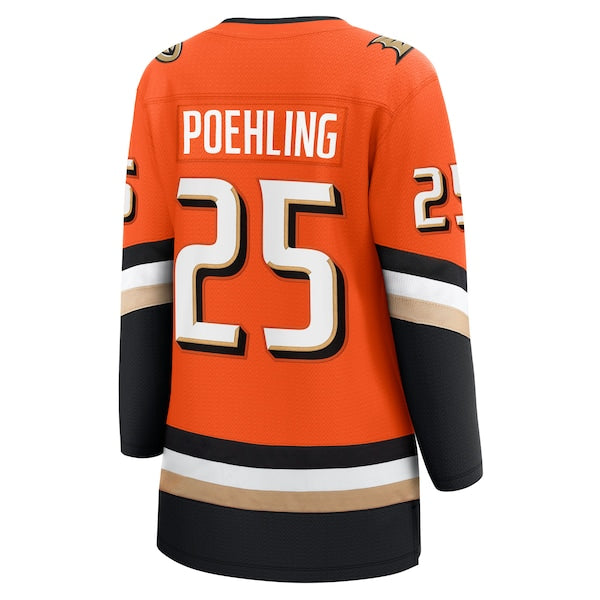 Ryan Poehling Anaheim Ducks Women's Home Breakaway Jersey - Orange - Image 3