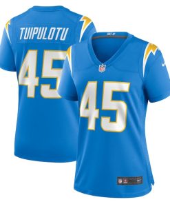 Tuli Tuipulotu Los Angeles Chargers Nike Women's Team Game Jersey - Powder Blue