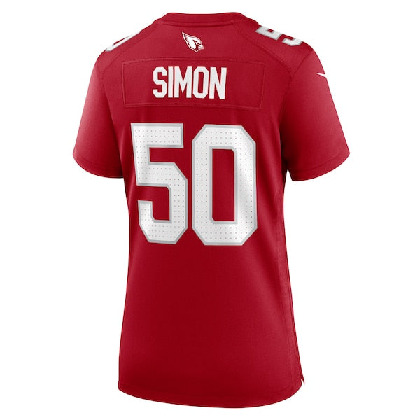 Cody Simon Arizona Cardinals Nike Women's Team Game Jersey - Cardinal - Image 3