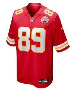 Alternative view of Jason Brownlee Kansas City Chiefs Nike Team Game Jersey -  Red