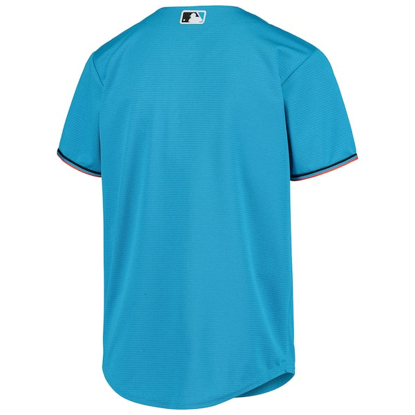 Miami Marlins Nike Youth Alternate Replica Team Jersey - Blue - Image 3