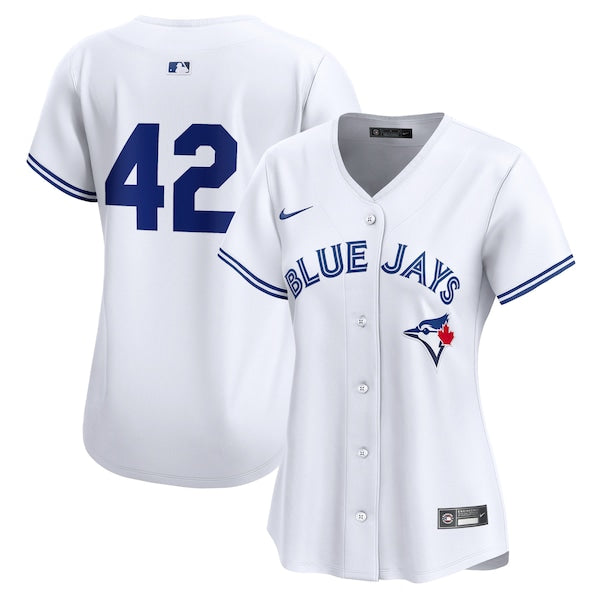 Toronto Blue Jays Nike Women's 2024 Jackie Robinson Day Home Limited Jersey?ยจC White