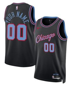 Chicago Bulls Nike Unisex 2025/26 City Edition Swingman Custom Jersey - Black