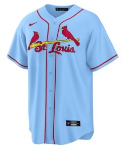 Alternative view of Nolan Arenado St. Louis Cardinals Nike Alternate Official Replica Player Jersey - Light Blue