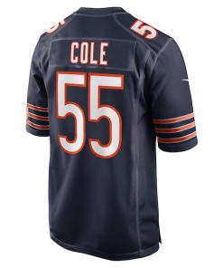 Alternative view of Dylan Cole Chicago Bears Nike Game Jersey - Navy