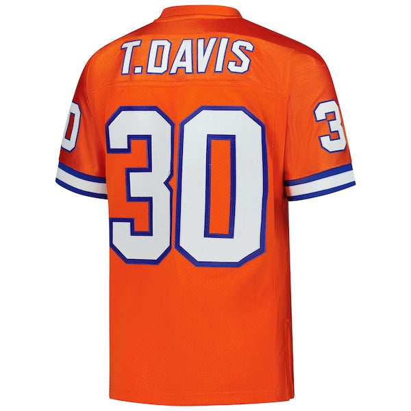 Terrell Davis Denver Broncos 1995 Authentic Throwback Retired Player Jersey - Orange - Image 3