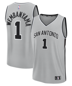 Victor Wembanyama San Antonio Spurs  Youth  Fast Break Jersey - Statement Edition - Silver