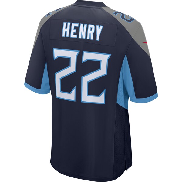 Derrick Henry Tennessee Titans Nike Game Jersey - Navy/Light Blue - Image 4