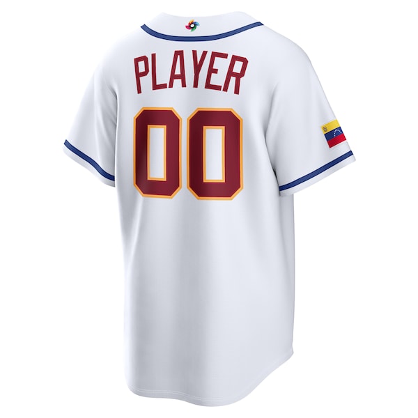 Venezuela Baseball Nike 2026 World Baseball Classic Home Pick-A-Player Jersey - White - Image 3