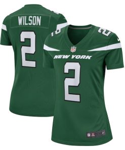 Zach Wilson New York Jets Nike Women's Player Jersey - Green/Black/White