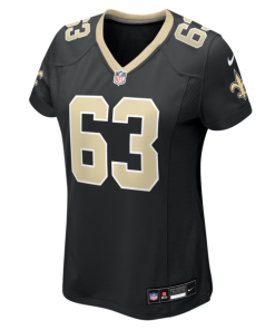 Alternative view of Sataoa Laumea New Orleans Saints Nike Women's Team Game Jersey -  Black