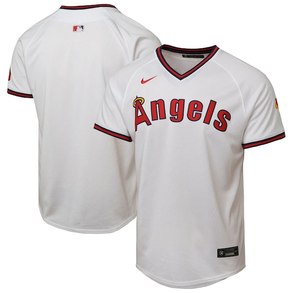Los Angeles Angels Youth Alternate 2 Limited Jersey - White/Red - Image 2
