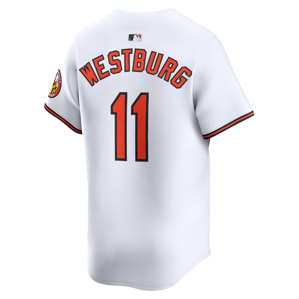 Jordan Westburg Baltimore Orioles Nike Alternate Limited Player Jersey - White - Image 3