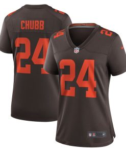Nick Chubb Cleveland Browns Nike Women's Alternate Game Jersey - Brown