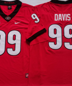 Jordan Davis NCAA Georgia Bulldogs Nike Vapor Limited Jersey