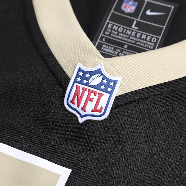 Spencer Rattler New Orleans Saints Nike Team Game Jersey - Black - Image 4