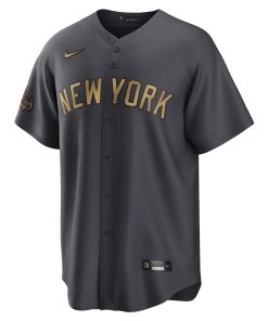 Alternative view of Aaron Judge New York Yankees Nike 2022 MLB All-Star Game Replica Player Jersey - Charcoal