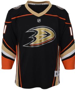 Alternative view of Trevor Zegras Anaheim Ducks Youth Home Replica Player Jersey - Black