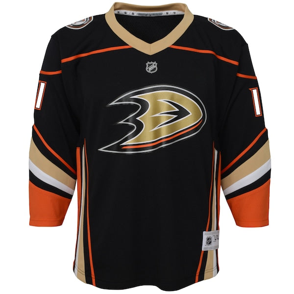 Trevor Zegras Anaheim Ducks Youth Home Replica Player Jersey - Black - Image 2