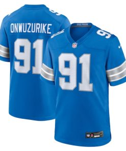 Levi Onwuzurike Detroit Lions Nike Team Game Jersey -  Blue