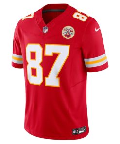 Alternative view of Travis Kelce Kansas City Chiefs Nike Vapor F.U.S.E. Limited Jersey - Red