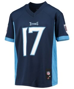 Alternative view of Ryan Tannehill Tennessee Titans Youth Replica Player Jersey - Navy